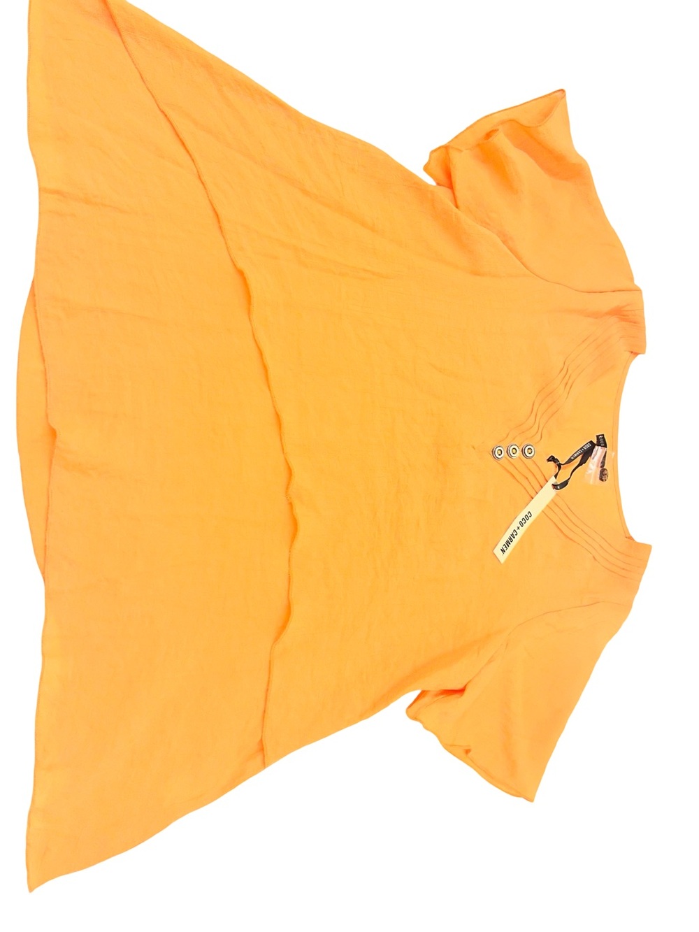 Coco + Carmen Orange Short Sleeve - Sz S/M - NWT